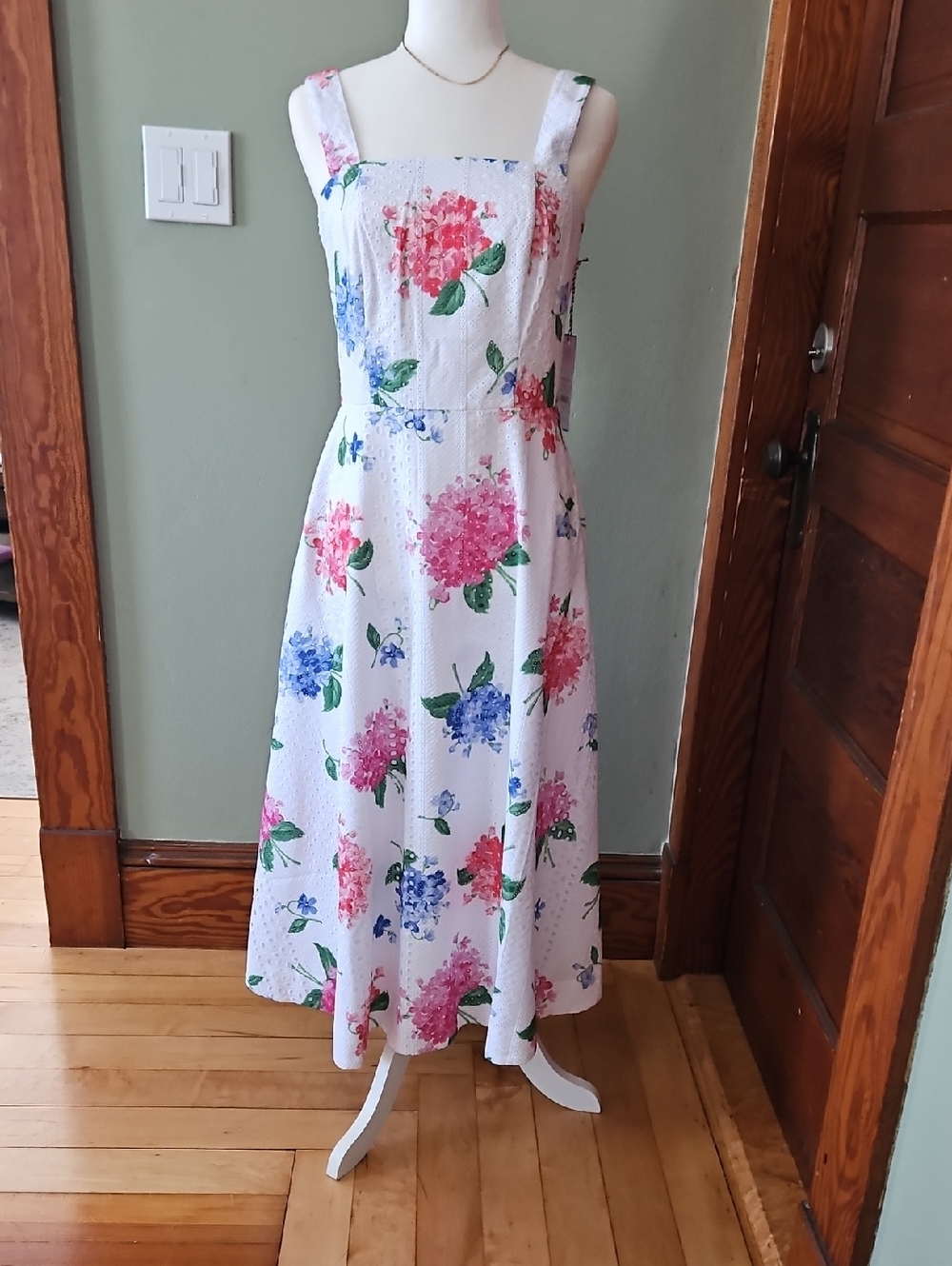 Draper James Josephine Love Circle Dress ( Magnolia White Multi Color)